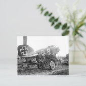 WW1 Fotografie von deutschen Flugzeugen Postkarte (Stehend Vorderseite)