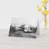 WW1 German Fighter Flugzeug, 1910er Karte (Gelbe Blume)