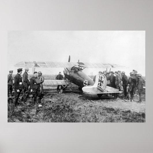 WW1 German Fighter Flugzeug, 1910er Poster (Vorne)