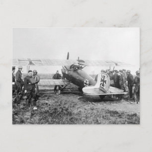 WW1 German Fighter Flugzeug, 1910er Postkarte