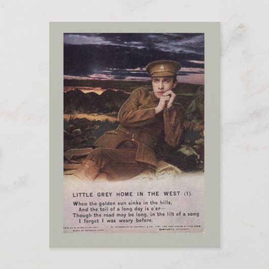 WW1-Lied Postkarte (Vorderseite)