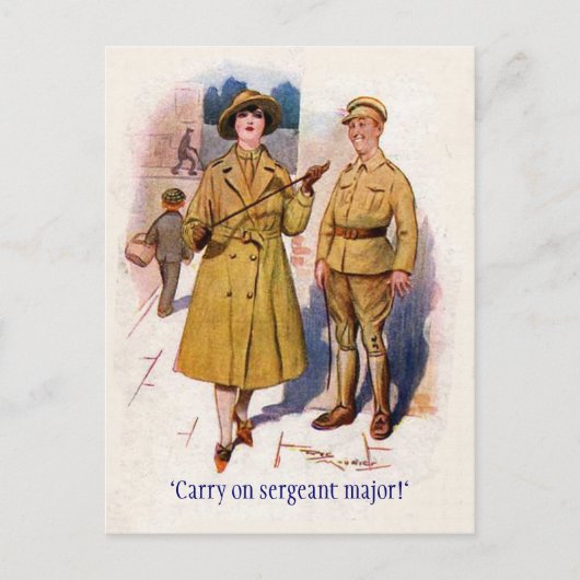 WW1 "Machen Sie weiter" Postkarte (Vorderseite)