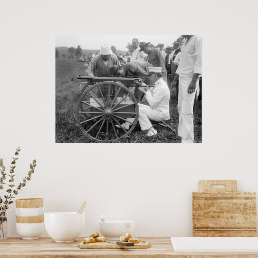 WW1-Maschinengüter, 1917 Poster (Küche)