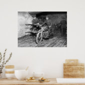 WW1 Motorcycle Ambulance Poster (Küche)