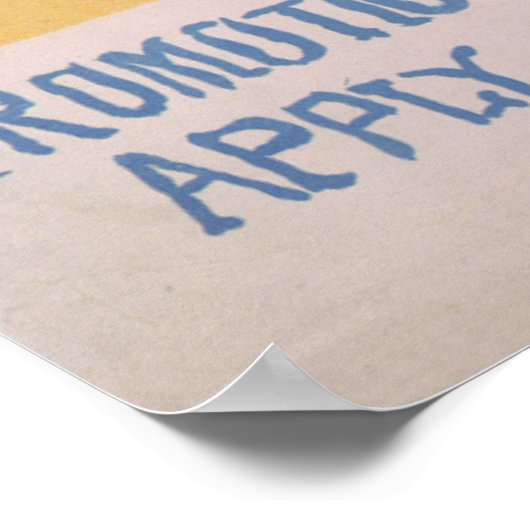 WW1 Navy - Navy Rekrutierung Poster oder Print (Ecke)