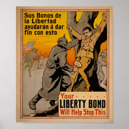 WW1 Propaganda Liberty Bonds Poster (Vorne)
