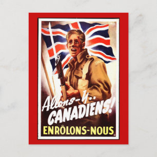 WW1-Sammelkarten 1914 Kanada-Propaganda Postkarte