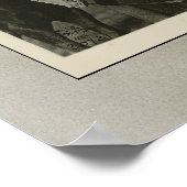 WW1 Soldat und Pferd mit Gasmaske Patriotic Poster (Ecke)