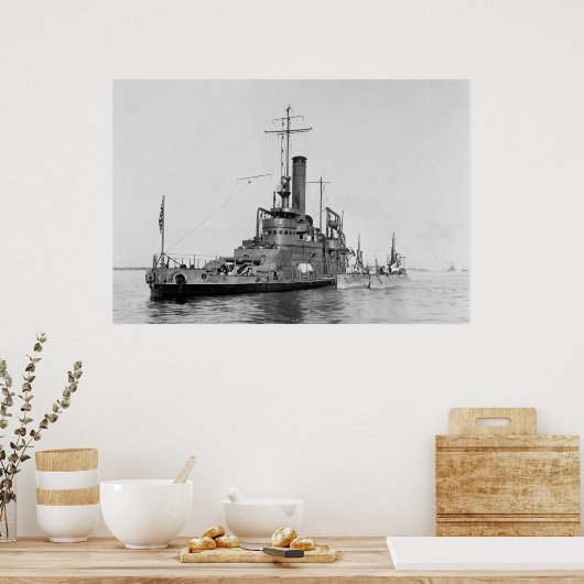 WW1 Submarine Ausschreibung, 1916 Poster (Küche)