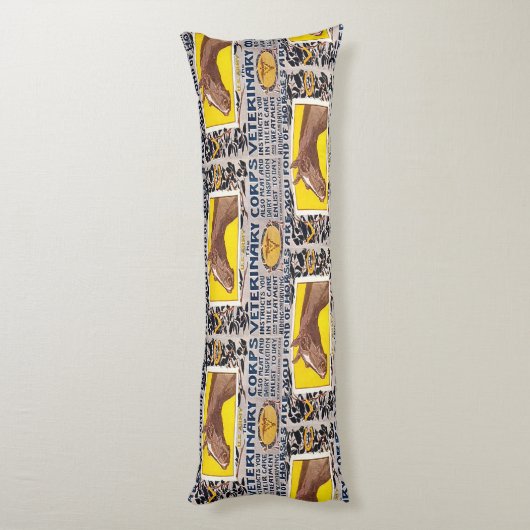 ‚WW1 Veterinär-Korps‘ Seitenschläferkissen (Rückseite (Vertikal))