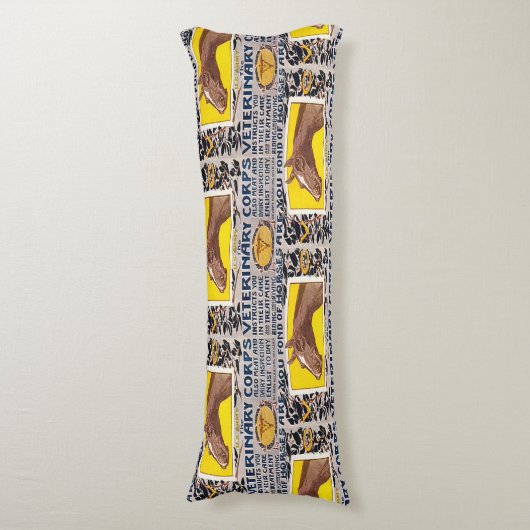 ‚WW1 Veterinär-Korps‘ Seitenschläferkissen (Vorderseite Vertikal)