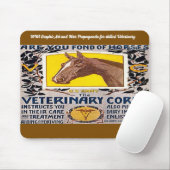 "WW1 Veterinary Recruitment Poster" Mousepad (Mit Mouse)