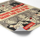 WW2 American Poster - "Rationing.." (Ecke)