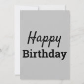 WW2 Army Typ Fab Funny Birthday Einladung (Rückseite)