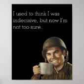 WW2 Army Typ Fab Funny Decision Poster (Vorne)