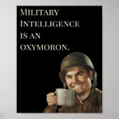 WW2 Army Typ Fab Funny Intelligence Poster (Vorne)