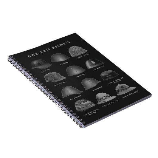 WW2 - Axis Helmets  Notizblock (Rechte Seite)