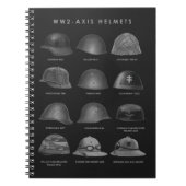 WW2 - Axis Helmets  Notizblock (Vorderseite)