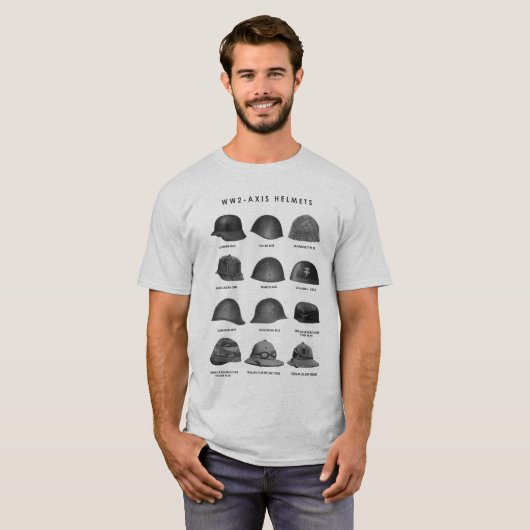 WW2 - Axis Helmets  T-Shirt (Vorne ganz)