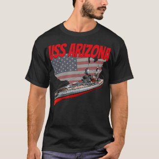 WW2 Battleship USS Arizona BB39 World War 2 Ship T-Shirt