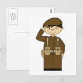 WW2 British Army Private Postcard Postkarte (Vorne/Hinten)