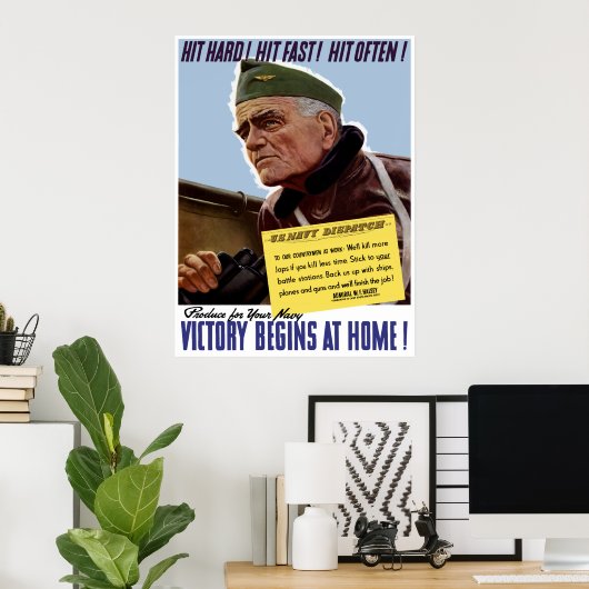 WW2 Bull Halsey Poster (Heimbüro)