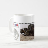 WW2 Churchill Zitat - ARMEE 2 Kaffeetasse (Vorderseite Links)