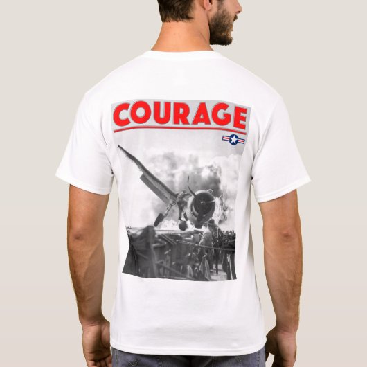 WW2 COURAGE - F6F-3 Hellcat T-Shirt (Rückseite)