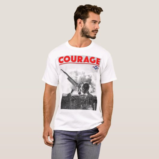 WW2 COURAGE - F6F-3 Hellcat T-Shirt (Vorne ganz)