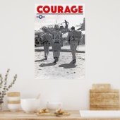 WW2 COURAGE - TBF Avenger-Crew Poster (Küche)
