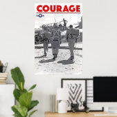 WW2 COURAGE - TBF Avenger-Crew Poster (Heimbüro)