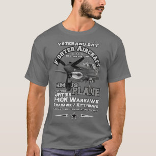Ww2 Curtiss P 40n Warhawk Veteranen T-Shirt