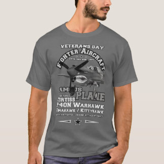 Ww2 Curtiss P 40n Warhawk Veteranen T-Shirt