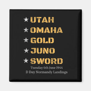 Ww2 D Day Beaches Weltkrieg 2 Army Hero Normandie Magnet