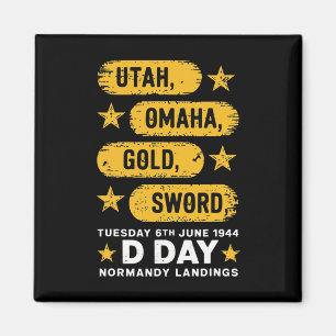 Ww2 D Day Beaches Weltkrieg 2 Army Hero Normandie  Magnet