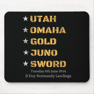 Ww2 D Day Beaches Weltkrieg 2 Army Hero Normandie Mousepad