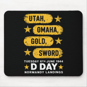 Ww2 D Day Beaches Weltkrieg 2 Army Hero Normandie  Mousepad