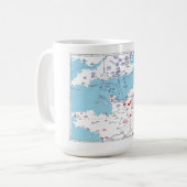 WW2 D-Day Frankreich Kaffeetasse (Vorderseite Links)