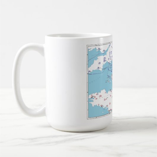 WW2 D-Day Frankreich Kaffeetasse (Links)