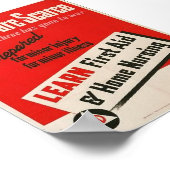 WW2- "Docotors are Scarce" Poster (Ecke)