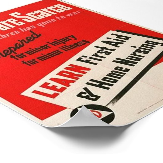 WW2- "Docotors are Scarce" Poster (Ecke)