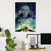 WW2 FDR Zitatposter Poster (Heimbüro)