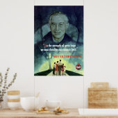 WW2 FDR Zitatposter Poster (Küche)