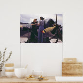 WW2 Flugzeugmechanik für Frauen Poster (Küche)