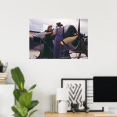 WW2 Flugzeugmechanik für Frauen Poster (Heimbüro)