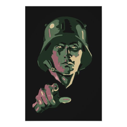 WW2 German Soldier Poster (Vorderseite)