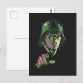 WW2 German Soldier Postkarte (Vorne/Hinten)