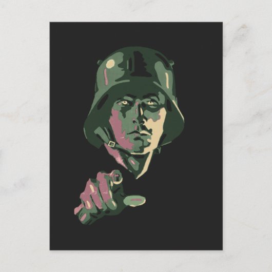 WW2 German Soldier Postkarte (Vorderseite)