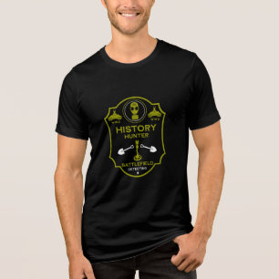 WW2-Graben-Schlachtfeld-Metalldetektorist Tri-Blend Shirt