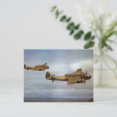 WW2 Historische Flugzeuge im Flug Postkarte (Stehend Vorderseite)